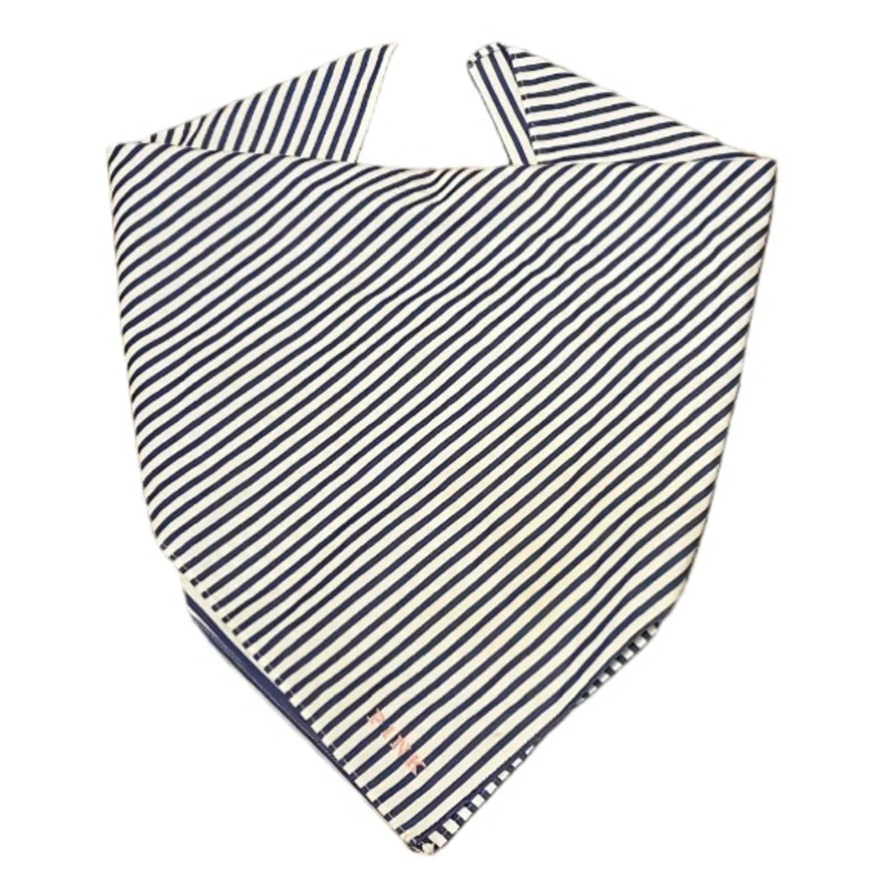 PINK Victoria’s Secret blue white stripe dog bandana 24”